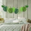 2 PCS Tropical Leaf Banner – Jungle Safari Party Decorations,