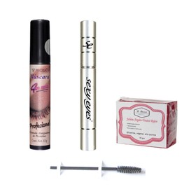 sexy eyes Pack Tratamiento Alargador para Pestañas Rimel Prosa Profesional Jabon Frutos Rojos Artesanal 50gr