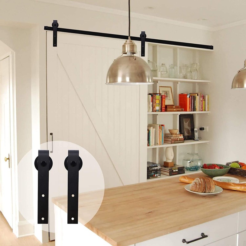 CCJH Barn Door Hardware Kit 4FT Sliding Track Heavy Duty