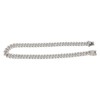 19.7in Necklace Rhombus Full Rhinestones Cool Double Layered Chain Necklace