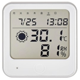 Ohm Flu Heatstroke Note Function with Hygrometer White Tem – W Tem – 300 – W