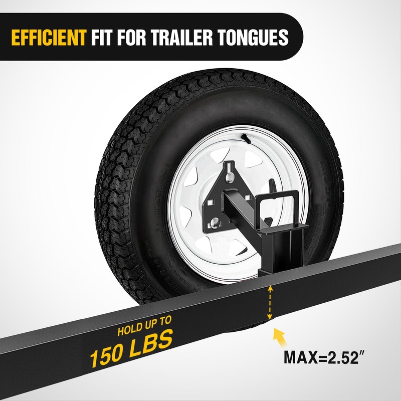 Nilight Spare Tire Carrier Mount Stake Pocket Boat 3-Nuts Trailer