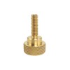 10 Pack 1/4-20 x 3/4 Inch Threads Solid Brass Diamond