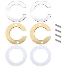 Create idea 2 Sets Faucet Fixing Nuts Kit Single Hole Faucet Fixing Parts Brass Lock Nuts Mounting Screw Kit Fitting Accessories for Kitchen Bathroom