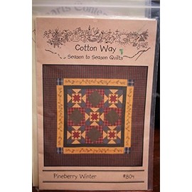 Pineberry Winter Quilt Pattern #804-66" square flannel quilt