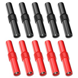 Goupchn Insulated 4mm Banana Female to Female Jack Socket Connector Adapter Coupler for 4mm Banana Extension Electrical Testing