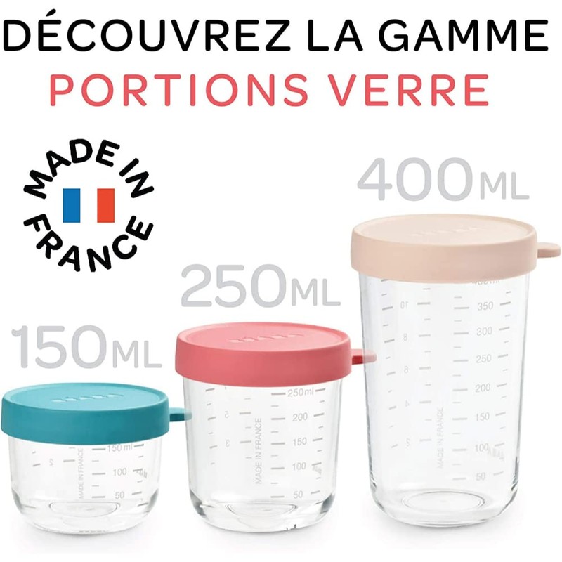 BEABA Beaba Conservation Jar Quality Glass 250 ml - Neon