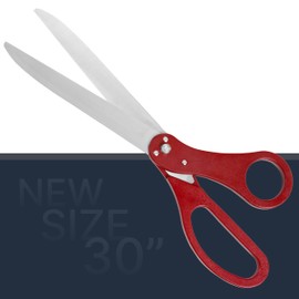 Oversized Ribbon Cutting Scissors - 30 Inch Large Red Scissors for Grand Opening Ceremonies Big Ribbon Cutting Shears For Special Events Business Opening and Inaugurations