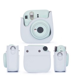 Leebotree Instant Cameras Camera Accessories Compatible with Instax Mini 12 Instant Camera Includes Bag/Album/Frame Sticker/Corner Sticker (Clay White)