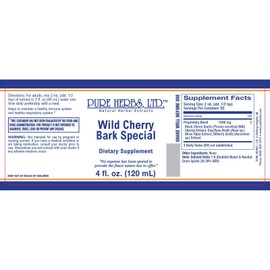 Pure Herbs: Wild Cherry Bark "Special"  - 4 oz.