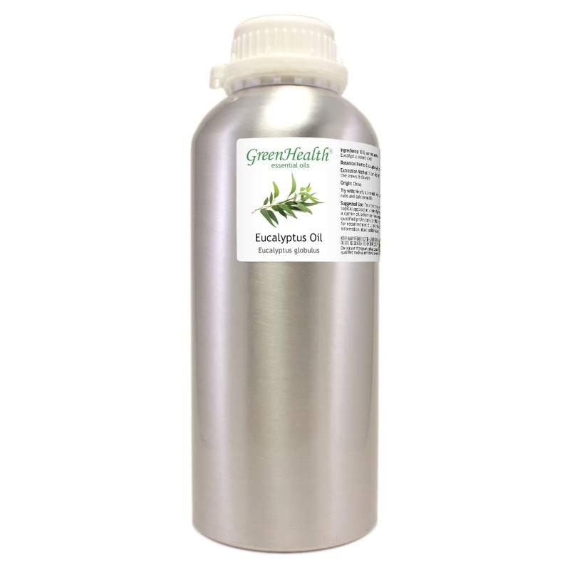 GreenHealth Eucalyptus Globulus Essential Oil – 32 fl oz (946