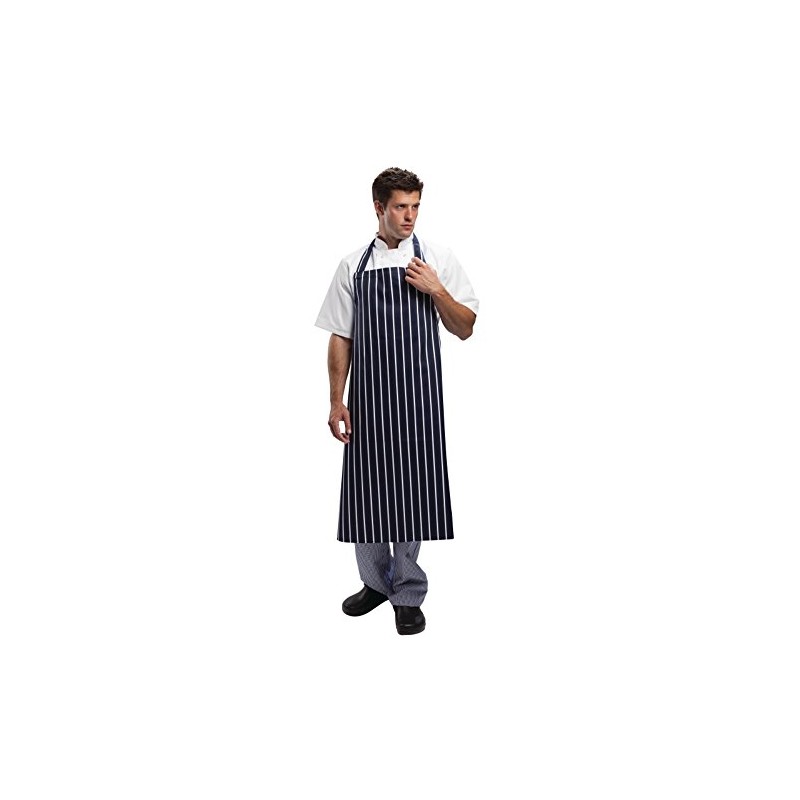 Whites Chefs Clothing A662 Whites Butchers Waist Apron with Navy