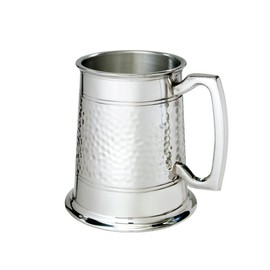 Wentworth Pewter - Half Hammered 1 Pint Pewter Tankard