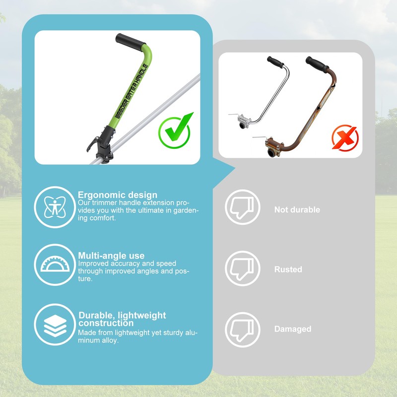 SCNKKL Ergonomic Trimmer Grip, String Trimmers Handle with Trimmer Shoulder