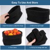 21 x 13 x 15.5 cm Wicker Basket, Black, Storage