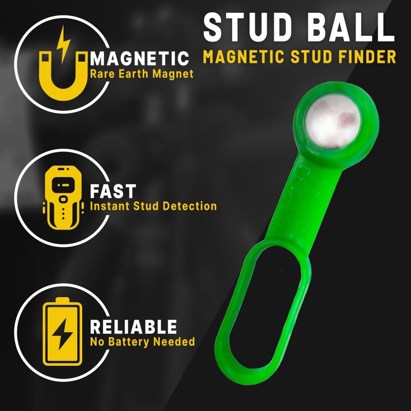 Rack-A-Tiers Stud Ball - Magnetic Stud Finder, Stud Detector, Stud