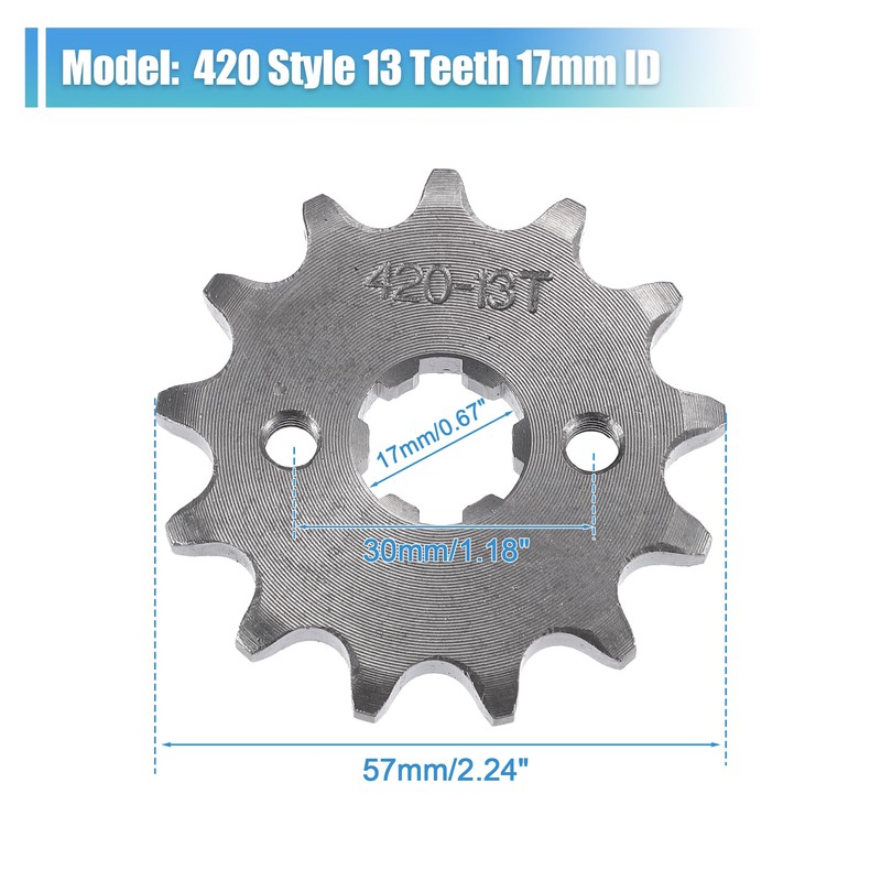 QUARKZMAN 420 Style 13T Teeth 17mm Inner Diameter Motor Front