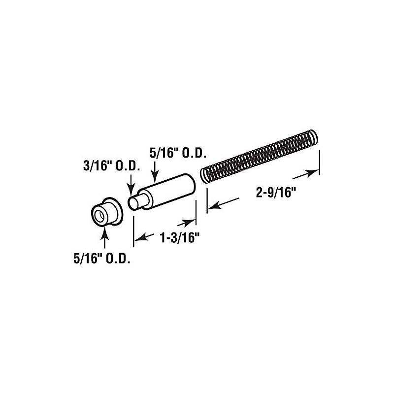 Prime-Line K 5131 Steel and Nylon Storm Door Hinge Pin