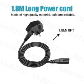 Power Cord Replacement for PreSonus Eris 3.5 BT 2nd Gen Speaker Monitor E4.5 BT Speaker Monitor 5BT Gen 2 Speaker Monitor AC Power UK Mains 6Ft Lead Cable