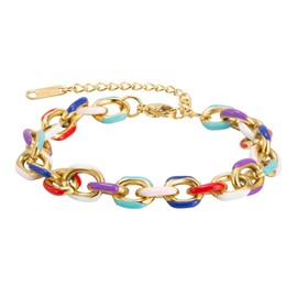 Joo&Rind Women's Gold Bracelet, Bamboo Knot Bracelets, 18 K Gold-Plated Stainless Steel Bracelet, Women's Wrap Bracelet, Gifts for Women, Stainless Steel, No gems