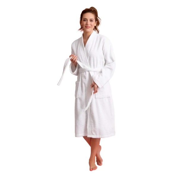Soft Touch Linen Premium Women's Terry Cloth Bathrobe - Absorbent