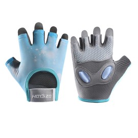 SUJAYU Workout Gloves Women & Men, Gym Gloves Weight Lifting Gloves for Women Workout Gloves for Men, Womens Workout Gloves Fitness Gloves (Blue, Large)