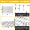 BSTPCOO Chicken Netting 25'x25' with 1" Mesh Nylon Bird Netting