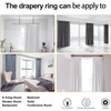 30 Pcs of 1.25 Inch Black Drapery Curtain Ring, Eau