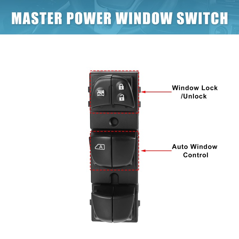 X AUTOHAUX Electric Window Regulator Switch 25401-3DF0B for Nissan Juke