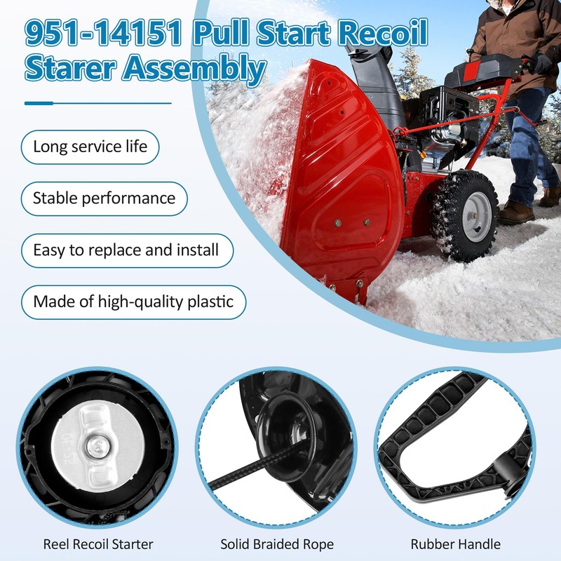 951-14151 Recoil Starter Assembly for MTD 951-10658 751-14151 Snow Blower