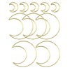 4 Pack Moon Shaped Dream Catcher 10 inches Metal Rings