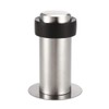 sourcing map Door Stopper Cylindrical Floor Mount Stop Brushed Stainless