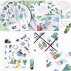 Agwut Watercolor Fantasy Scrapbook Washi Paper Stickers Set (48 Sheets)