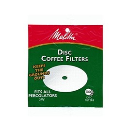 Melitta Disc Coffee Filters For Percolators White 3-1/2 In. Dia. 100 Count by Melitta