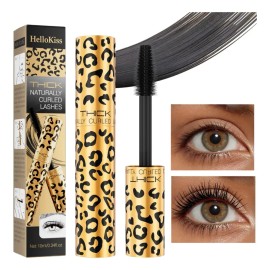 Máscara de Pestañas Hello Kiss Profesional Waterproof para Rizado y Volumen Negro 10 mL