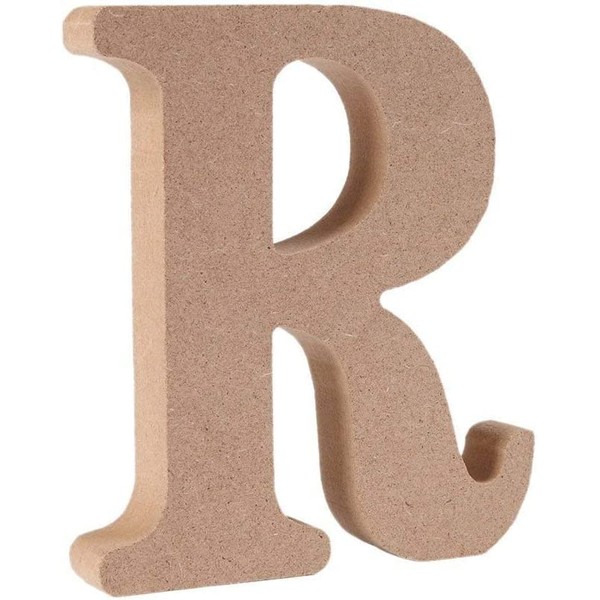 Wooden MDF Letter R - Size 30cm Tall - Free Standing Wooden Letters for Arts & Crafts Personalized Name Decor
