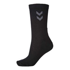 Hummel Men's 3-Pack Basic Socks Unisex Adult, Black, 12