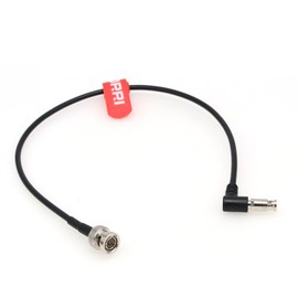 DRRI BNC Male to High Density Micro BNC Right Angle HD-SDI 3G/6G Video RG59 Belden 1855A Cable for Blackmagic Video Assist 5"