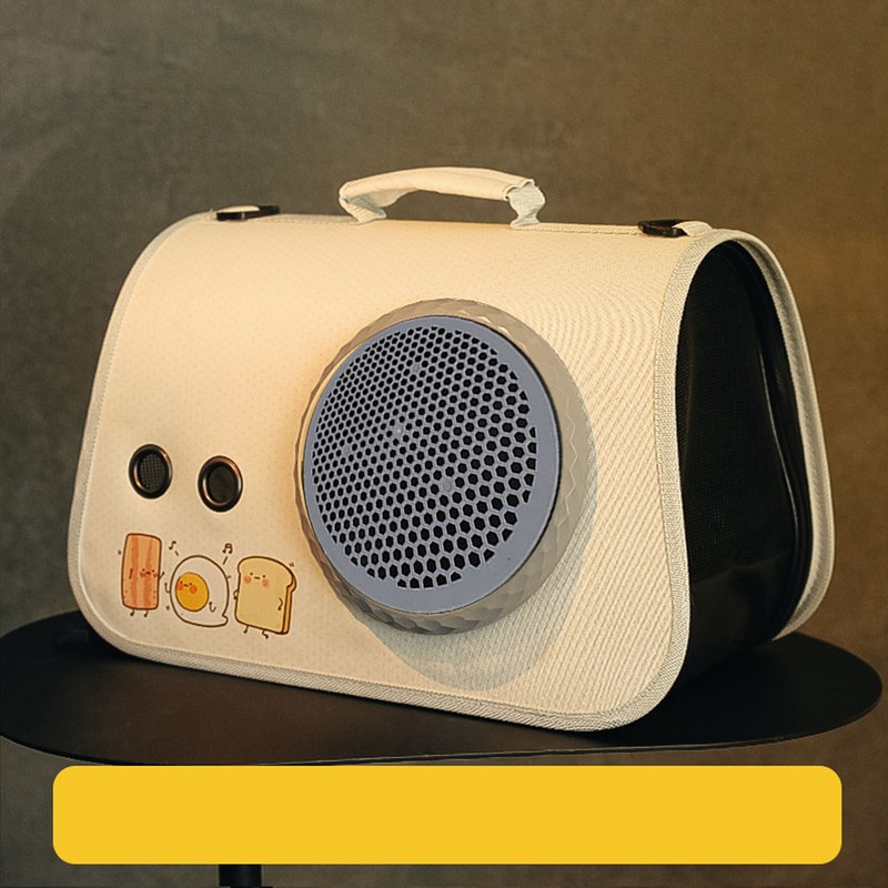 Cat Space Capsule Carrier Breathable Mesh Cover Large Capacity PU
