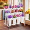 Asee'm Flower Display Stand with 12 Buckets, 3-Tier Flower Stand
