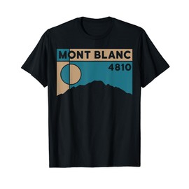 Tour du Mont Blanc Climbing Trekking Hiking Gifts Hiking France T-Shirt, black