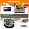Digital Kitchen Scale, 15kg Max Weight, 1g Measuring Accuracy, 7