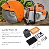 Fyearfly StihlTS400 Cylinder Piston Kit, Original Replacement 49mm Cylinder Piston+Air