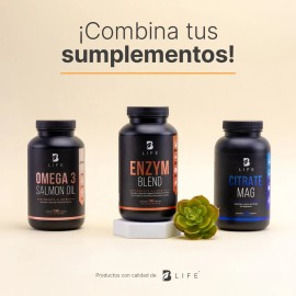 Enzimas Digestivas | 180 Cápsulas | Ingredientes Naturales | Enzym Blend | B Life.
