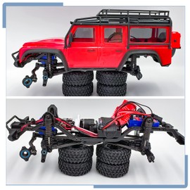 Zolikar 22PCS RC Metal Ball Bearings with Blue Rubber Sealed Axle Bearing Set for TRX4M Upgrades 1/18 Scale RC Crawler Car Accessories