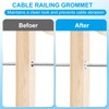 PATIKIL 20Pcs 3/16" Cable Railing Hardware T316 Stainless Steel Protector