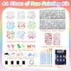 41Pcs Face Paint Stencils Kit for Kids with Face Paint