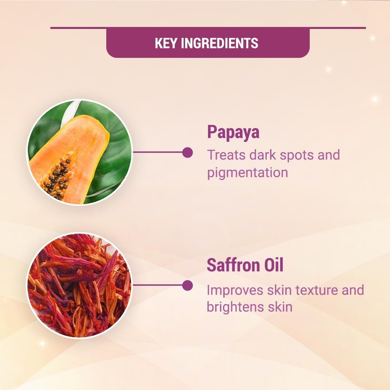 Lotus Herbals PapayaGlow Facial Kit with Peeling Mask, 4 in