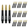 WINMAU Vecta Black with Gold Medium Polycarbonate Dart Stems (Shafts)