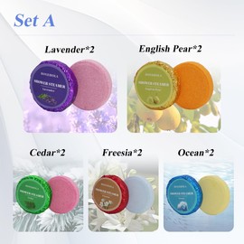 Shower Steamers Aromatherapy Vapor Shower Tablets: 10 Packs Shower Bombs Birthday Gifts for Women Men Relaxation Lavender